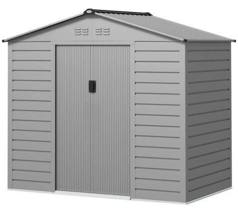 Domek Ogrodowy 213 x 131 x 192 cm Szary 2,43 m² PAKO 84H-352V00SR Domek Ogrodowy 213 x 131 x 192 cm Szary 2,43 m² PAKO 84H-352V00SR