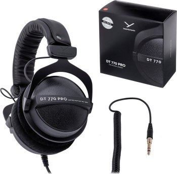 Słuchawki - Beyerdynamic DT 770 PRO 250 OHM BLACK LIMITED EDITION - Słuchawki studyjne zamknięte Słuchawki - Beyerdynamic DT 770 PRO 250 OHM BLACK LIMITED EDITION - Słuchawki studyjne zamknięte