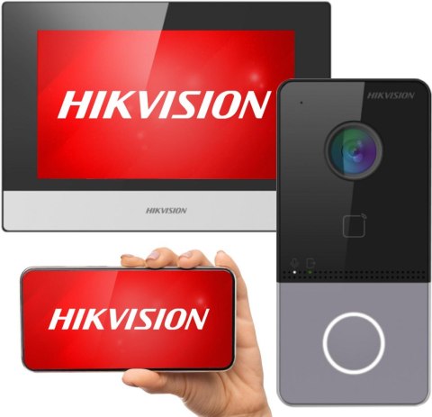 Zestaw wideodomofonowy Hikvision DS-KIS603-P(C) Zestaw wideodomofonowy Hikvision DS-KIS603-P(C)