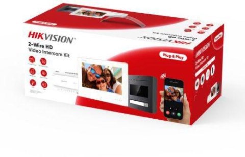 Zestaw wideodomofonowy Hikvision DS-KIS704EY/Aluminum Zestaw wideodomofonowy Hikvision DS-KIS704EY/Aluminum