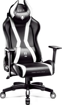 Fotel - Diablo X-Horn 2.0 King Size Czarno-Biały Fotel - Diablo X-Horn 2.0 King Size Czarno-Biały