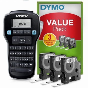 Dymo- drukarka etykiet LM 160 Value Pack+3xS0720530 taśma D1 czarna/biała 12mm Dymo- drukarka etykiet LM 160 Value Pack+3xS0720530 taśma D1 czarna/biała 12mm