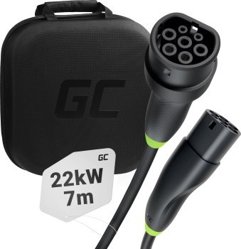 Green Cell Snap | kabel | 3 fazy | Typ 2 | 22 kW | 5 m Green Cell Snap | kabel | 3 fazy | Typ 2 | 22 kW | 5 m