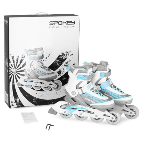 Łyżworolki Spokey Prime Pro WH/TQ 38 926966 Łyżworolki Spokey Prime Pro WH/TQ 38 926966
