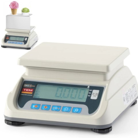Waga do odmierzania porcji lodów z legalizacją M RS232 LCD 20 g - 6 kg / 2g Waga do odmierzania porcji lodów z legalizacją M RS232 LCD 20 g - 6 kg / 2g