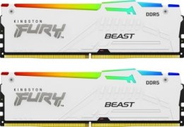 KINGSTON DDR5 32GB 5200MHz CL36 FURY BEAST WHITE RGB EXPO KITx2