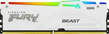 KINGSTON DDR5 32GB 5200MHz CL36 FURY BEAST WHITE RGB EXPO KITx2 KINGSTON DDR5 32GB 5200MHz CL36 FURY BEAST WHITE RGB EXPO KITx2