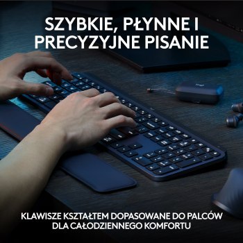 Logitech MX Keys S Plus Grafitowy Logitech MX Keys S Plus Grafitowy