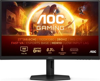 Monitor AOC C27G4ZXU - 280Hz / Full HD / 27'' /Fast VA / 1ms Monitor AOC C27G4ZXU - 280Hz / Full HD / 27'' /Fast VA / 1ms