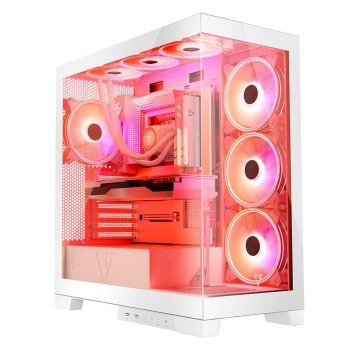 MODECOM OBUDOWA VOLCNO SPACE APEX ARGB MIDI WHITE Modecom