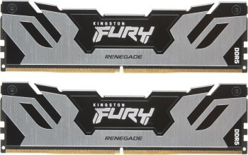 KINGSTON DDR5 96GB 6400MT/s CL32 DIMM (Kit of 2) FURY Renegade Silver XMP KINGSTON DDR5 96GB 6400MT/s CL32 DIMM (Kit of 2) FURY Renegade Silver XMP