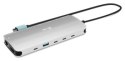 Replikator - i-tec USB-C Metal Nano 3x Display Docking Station 2x HDMI 1x USB-C video LAN Audio Czytnik kart Power Delivery 140W