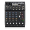 Behringer 802S - 8-kanałowy kompaktowy mikser analogowy z interfejsem USB zaprojektowany specjalnie do obsługi podcastów streamo
