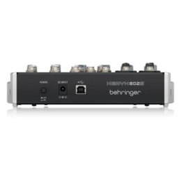 Behringer 802S - 8-kanałowy kompaktowy mikser analogowy z interfejsem USB zaprojektowany specjalnie do obsługi podcastów streamo