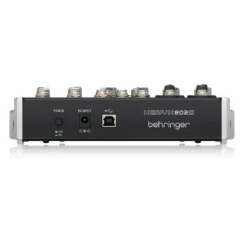 Behringer 802S - 8-kanałowy kompaktowy mikser analogowy z interfejsem USB zaprojektowany specjalnie do obsługi podcastów streamo Behringer 802S - 8-kanałowy kompaktowy mikser analogowy z interfejsem USB zaprojektowany specjalnie do obsługi podcastów streamo