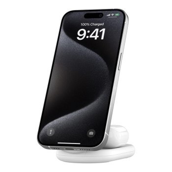 Belkin ładowarka indukcyjna składana 2w1 MagSafe Qi2 15 W biała z zasilaczem 36 W Belkin ładowarka indukcyjna składana 2w1 MagSafe Qi2 15 W biała z zasilaczem 36 W
