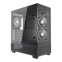 GEMBIRD OBUDOWA FORNAX X550 AQUARIUM MIDI-TOWER (2X USB 3.1 1X USB TYPE-C) 3X FAN CZARNA
