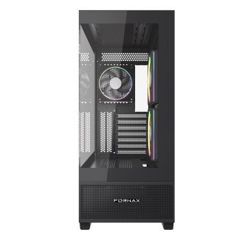 GEMBIRD OBUDOWA FORNAX X550 AQUARIUM MIDI-TOWER (2X USB 3.1 1X USB TYPE-C) 3X FAN CZARNA GEMBIRD OBUDOWA FORNAX X550 AQUARIUM MIDI-TOWER (2X USB 3.1 1X USB TYPE-C) 3X FAN CZARNA