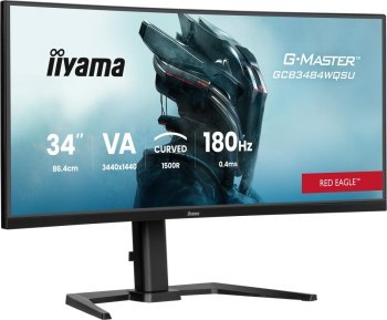 Iiyama G-Master GCB3484WQSU-B1 Red Eagle - 180Hz | UWQHD | 34'' | VA | 0,4ms Iiyama G-Master GCB3484WQSU-B1 Red Eagle - 180Hz | UWQHD | 34'' | VA | 0,4ms