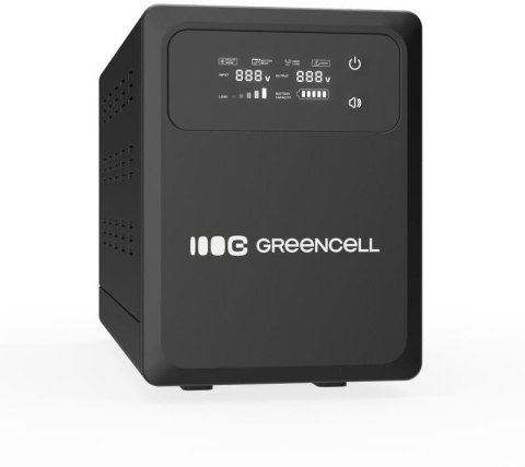 UPS ZASILACZ AWARYJNY Greencell PowerCore 2000VA 1200W AVR 24VDC LCD UPS ZASILACZ AWARYJNY Greencell PowerCore 2000VA 1200W AVR 24VDC LCD