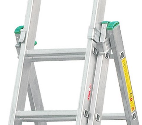 DRABINA ALUMINIOWA 3-ELEMENTOWA 760CM 11+11+11 SZCZEBLI DRABINA ALUMINIOWA 3-ELEMENTOWA 760CM 11+11+11 SZCZEBLI