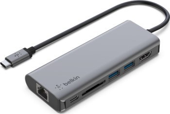 Replikator - Belkin AVC008btSGY USB-C 6-1 Multiport Replikator - Belkin AVC008btSGY USB-C 6-1 Multiport