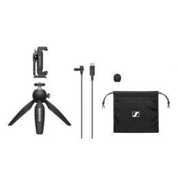 Sennheiser XS LAV USB-C MOBILE KIT - Mikrofon lavalier ze złączem USB-C ze statywem i uchwytem Manfrotto do smartphona