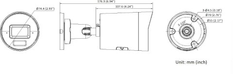 Kamera IP Hikvision DS-2CD2067G3-LI2UY/SL 2.8mm BLACK PL Kamera IP Hikvision DS-2CD2067G3-LI2UY/SL 2.8mm BLACK PL