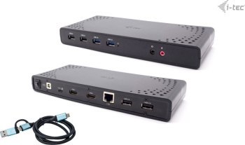 Replikator - i-tec USB 3.0 / USB-C / Thunderbolt 2x HDMI Dual Display LAN Audio Power Delivery 85W Replikator - i-tec USB 3.0 / USB-C / Thunderbolt 2x HDMI Dual Display LAN Audio Power Delivery 85W