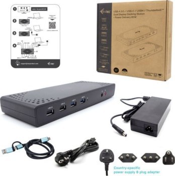 Replikator - i-tec USB 3.0 / USB-C / Thunderbolt 2x HDMI Dual Display LAN Audio Power Delivery 85W Replikator - i-tec USB 3.0 / USB-C / Thunderbolt 2x HDMI Dual Display LAN Audio Power Delivery 85W
