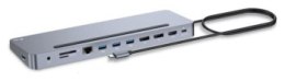 Replikator - i-tec USB-C Metal Ergonomic 4K 3x Display 2x DP 1x HDMI LAN Audio Power Delivery 100 W
