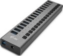 I-tec USB 3.0 Charging HUB 16 HUB Ładujący z zasilaczem 90W 16x USB 3.0 (max. 10W) z wyłącznikami 5 Gbps