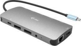Replikator - i-tec USB-C Metal Nano Docking Station 3x Display 2x DP 1x HDMI LAN Audio Power Delivery 100 W - Stacja dokująca