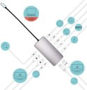 Replikator - i-tec USB-C Metal Nano Docking Station 3x Display 2x DP 1x HDMI LAN Audio Power Delivery 100 W - Stacja dokująca