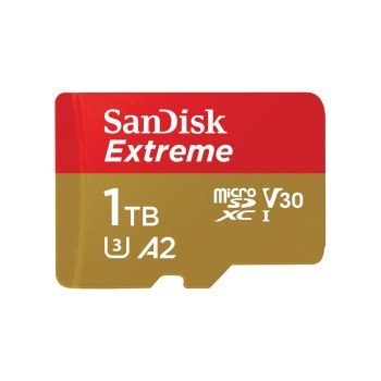 SanDisk microSDXC Extreme 1TB 190/130 MB/s A2 C10 V30 UHS-I U3 SanDisk microSDXC Extreme 1TB 190/130 MB/s A2 C10 V30 UHS-I U3