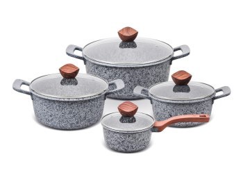PROMIS ZESTAW GARNKÓW GRANITE RONDEL 16 CM GARNKI