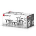 ZESTAW GARNKÓW STALOWYCH 8 ELEM. GOURMET LINE BG-6523
