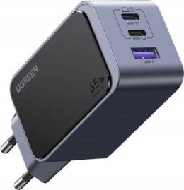 Ugreen Nexode Air 65W, USB + 2x USB-C szara