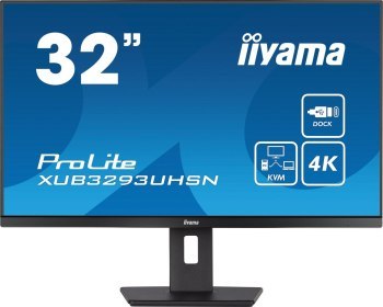 Monitor iiyama XUB3293UHSN-B5- 31.5'' | IPS | 4K | DisplayPort, HDMI, USB-C | Głośniki 2 x 3 W | obrót, pochył, wysokość | VESA Monitor iiyama XUB3293UHSN-B5- 31.5'' | IPS | 4K | DisplayPort, HDMI, USB-C | Głośniki 2 x 3 W | obrót, pochył, wysokość | VESA