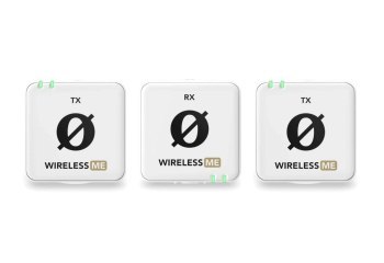 RODE Wireless ME Dual White - Kompaktowy bezprzewodowy system mikrofonowy z dwoma nadajnikami do nagrywania dwukanałowego (biał RODE Wireless ME Dual White - Kompaktowy bezprzewodowy system mikrofonowy z dwoma nadajnikami do nagrywania dwukanałowego (biał