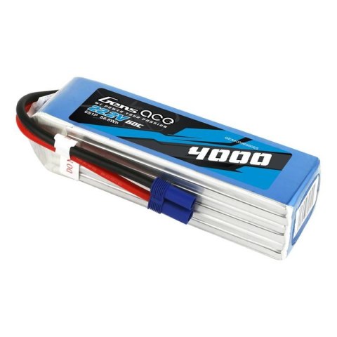 Akumulator Gens Ace 4000mAh 22.2V 60C 6S1P EC5 Gens ace Akumulator Gens Ace 4000mAh 22.2V 60C 6S1P EC5 Gens ace