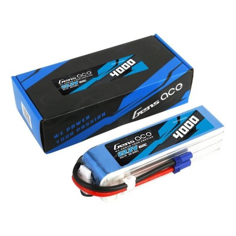 Akumulator Gens Ace 4000mAh 22.2V 60C 6S1P EC5 Gens ace Akumulator Gens Ace 4000mAh 22.2V 60C 6S1P EC5 Gens ace