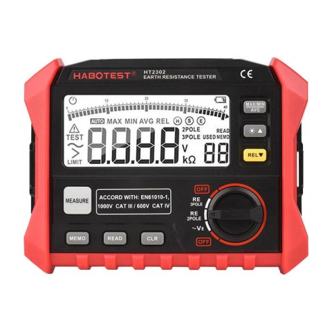 Miernik rezystancji uziemienia Habotest HT2302 Habotest Miernik rezystancji uziemienia Habotest HT2302 Habotest