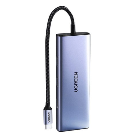 Adapter UGREEN Revodok 9w1 CM490 Hub USB-C, 2x USB-A 3.0, USB-A 2.0, 2x HDMI 4K/60Hz, SD/TF, RJ45 (gwiezda szarość) UGREEN Adapter UGREEN Revodok 9w1 CM490 Hub USB-C, 2x USB-A 3.0, USB-A 2.0, 2x HDMI 4K/60Hz, SD/TF, RJ45 (gwiezda szarość) UGREEN