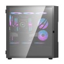 Obudowa komputerowa Darkflash DK431 Glass (czarna) + 4 wentylatory RGB Darkflash