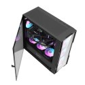 Obudowa komputerowa Darkflash DK431 Glass (czarna) + 4 wentylatory RGB Darkflash