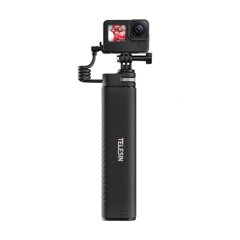 Selfie-stick z powerbankiem USB-C Telesin dla kamer sportowych / smartphone TE-CSS-001 Telesin Selfie-stick z powerbankiem USB-C Telesin dla kamer sportowych / smartphone TE-CSS-001 Telesin