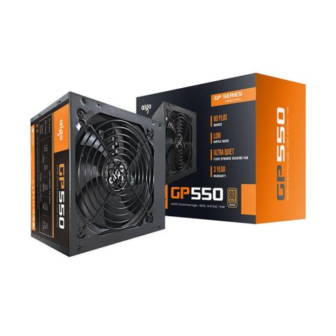 Zasilacz do komputera Aigo GP550 80 Plus Bronze 650W (czarny) Aigo Zasilacz do komputera Aigo GP550 80 Plus Bronze 650W (czarny) Aigo