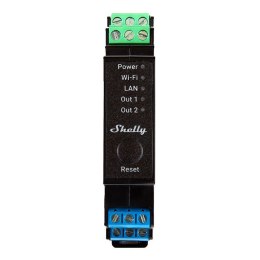 2-kanałowy przekaźnik na szynę DIN Shelly Pro 2PM WIFI/LAN Shelly