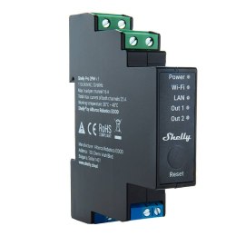 2-kanałowy przekaźnik na szynę DIN Shelly Pro 2PM WIFI/LAN Shelly
